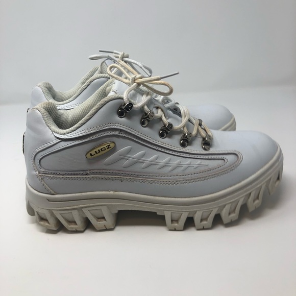 LUGZ White 90s Y2K Dot Com Platform Sneakers Size 8.5 - Picture 4 of 10